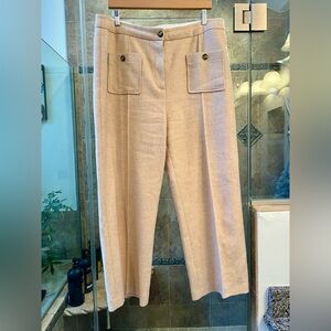 Sézane Emilio trousers in ecru wool.